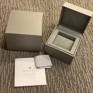 Michele watch gift box, rag, authenticity card